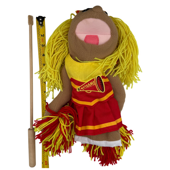 Melissa & Doug Cheerleader Puppet WITH Stick Wood Rod #2554 Megan Pompomovich - Picture 9 of 9